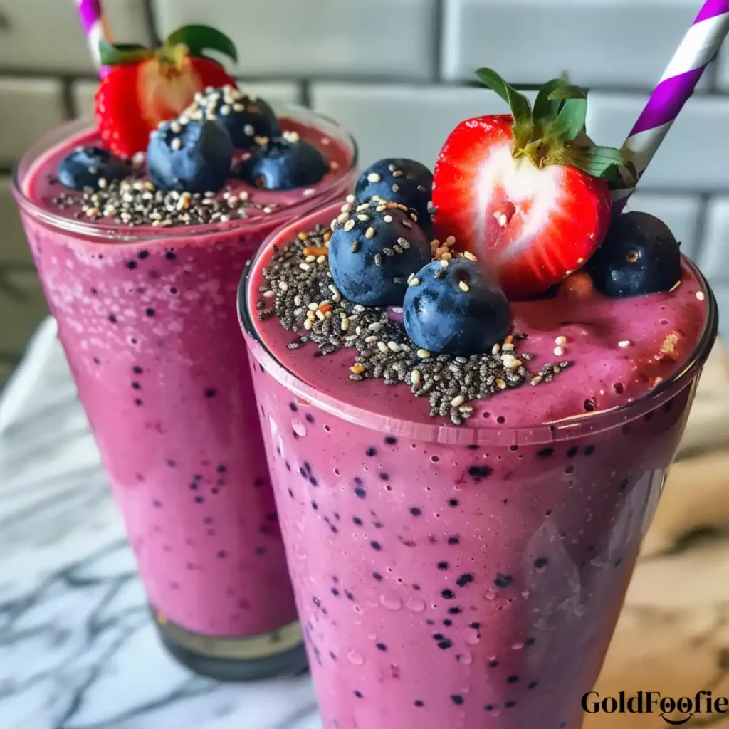 Diabetic Breakfasts Build Your Own Berry Chia Protein Smoothie