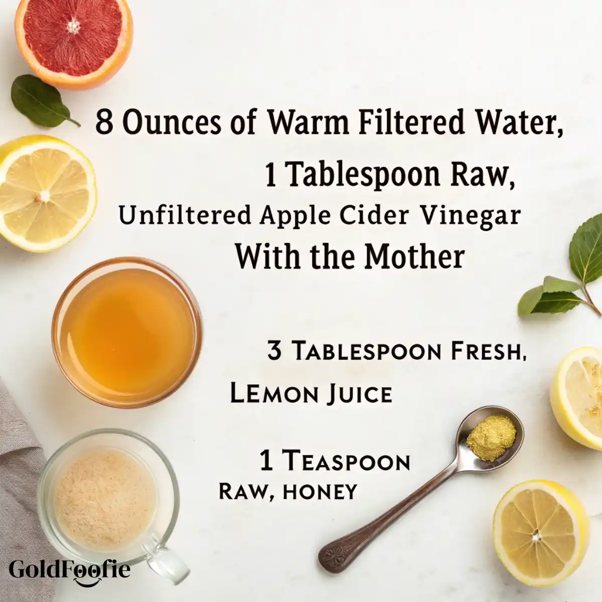 Ingredients for Classic Morning Detox Elixir Ingredients for Classic Morning Detox Elixir