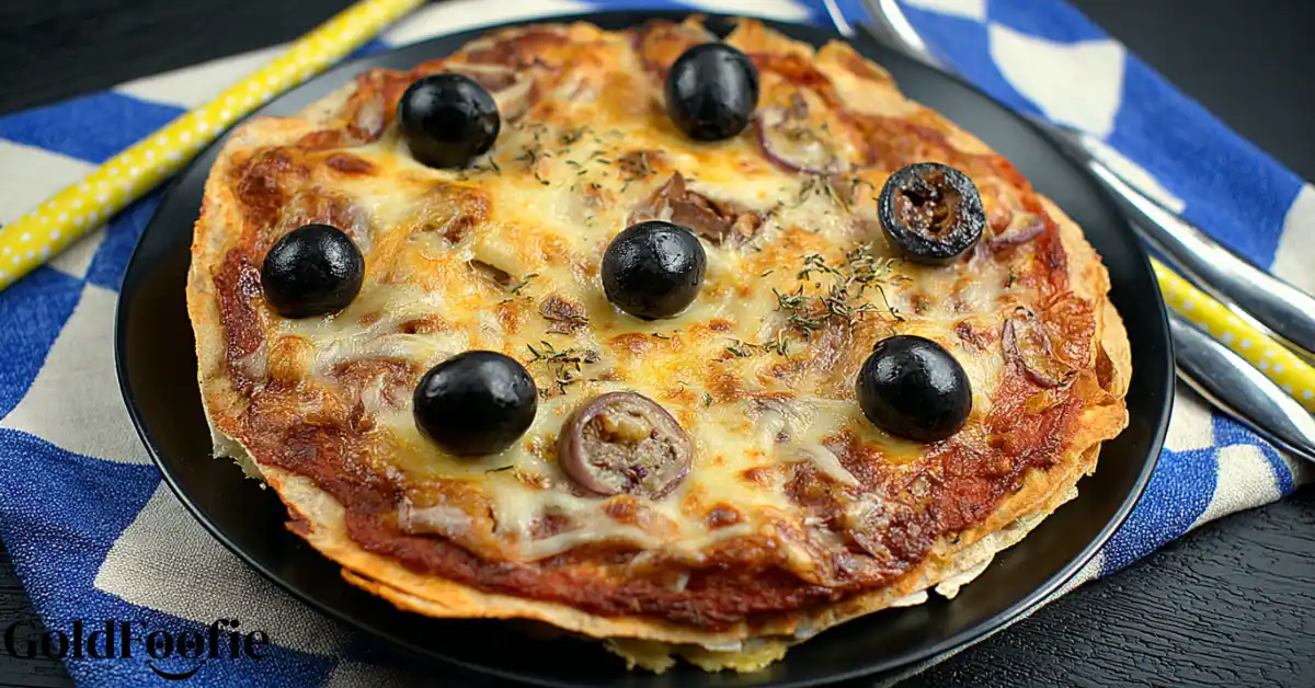 Crispy Pizza with Low Carb Tortilla Recipe