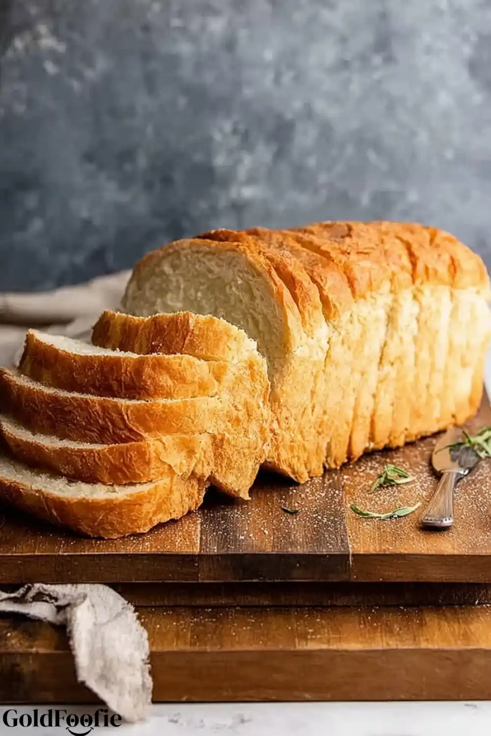 Homemade No-yeast Quick Bread Loaf Full loaf of sliced no-yeast bread