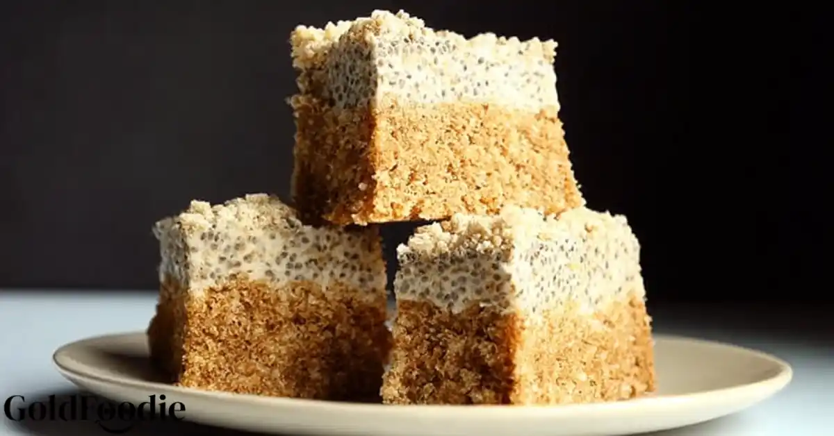 High Protein Eggless Chia Seed Cake