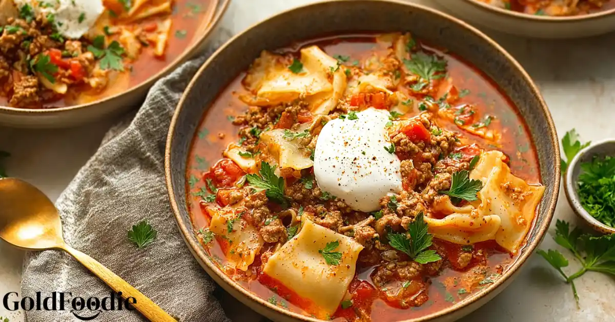 Gluten-Free Lasagna Soup