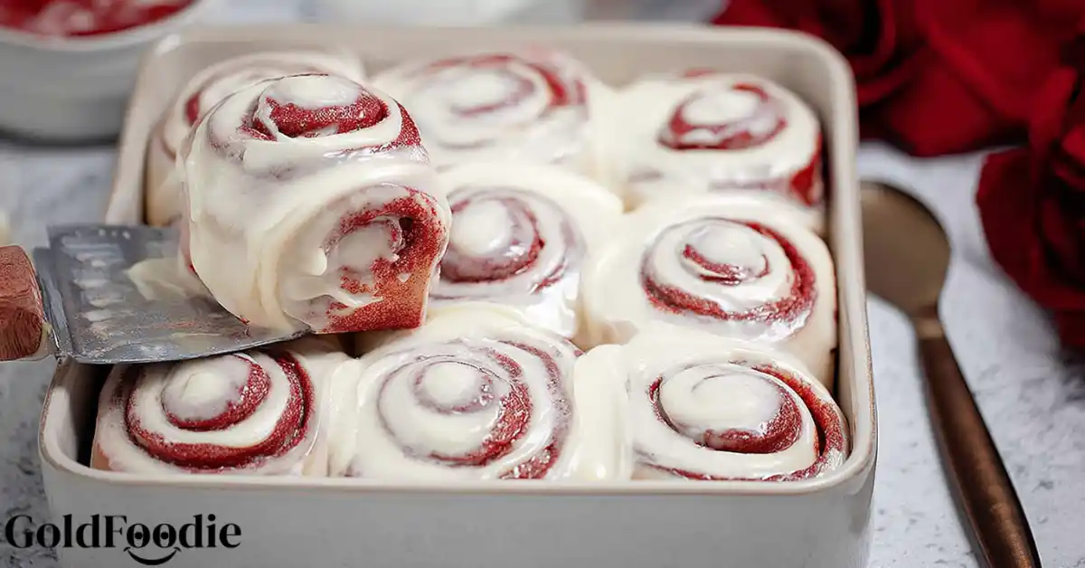 Decadent Red Velvet Cinnamon Rolls for Fall