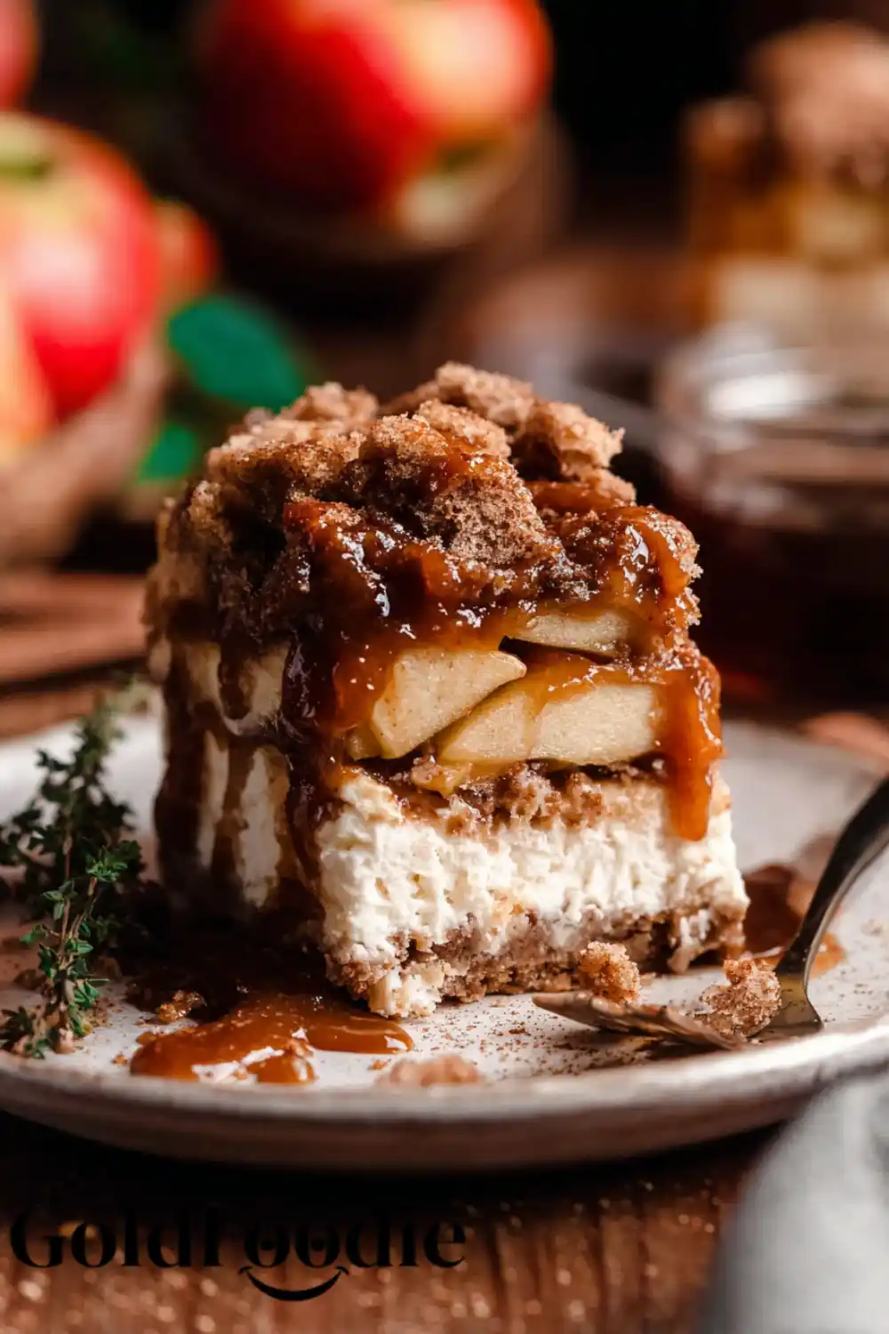 Salted Caramel Apple Pie Cheesecake 5 Salted Caramel Apple Pie Cheesecake