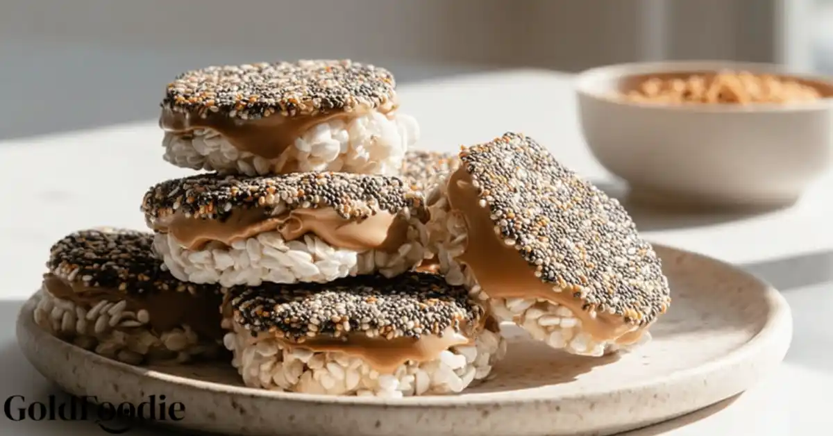 High Protein Chia Seed Rice Cakes