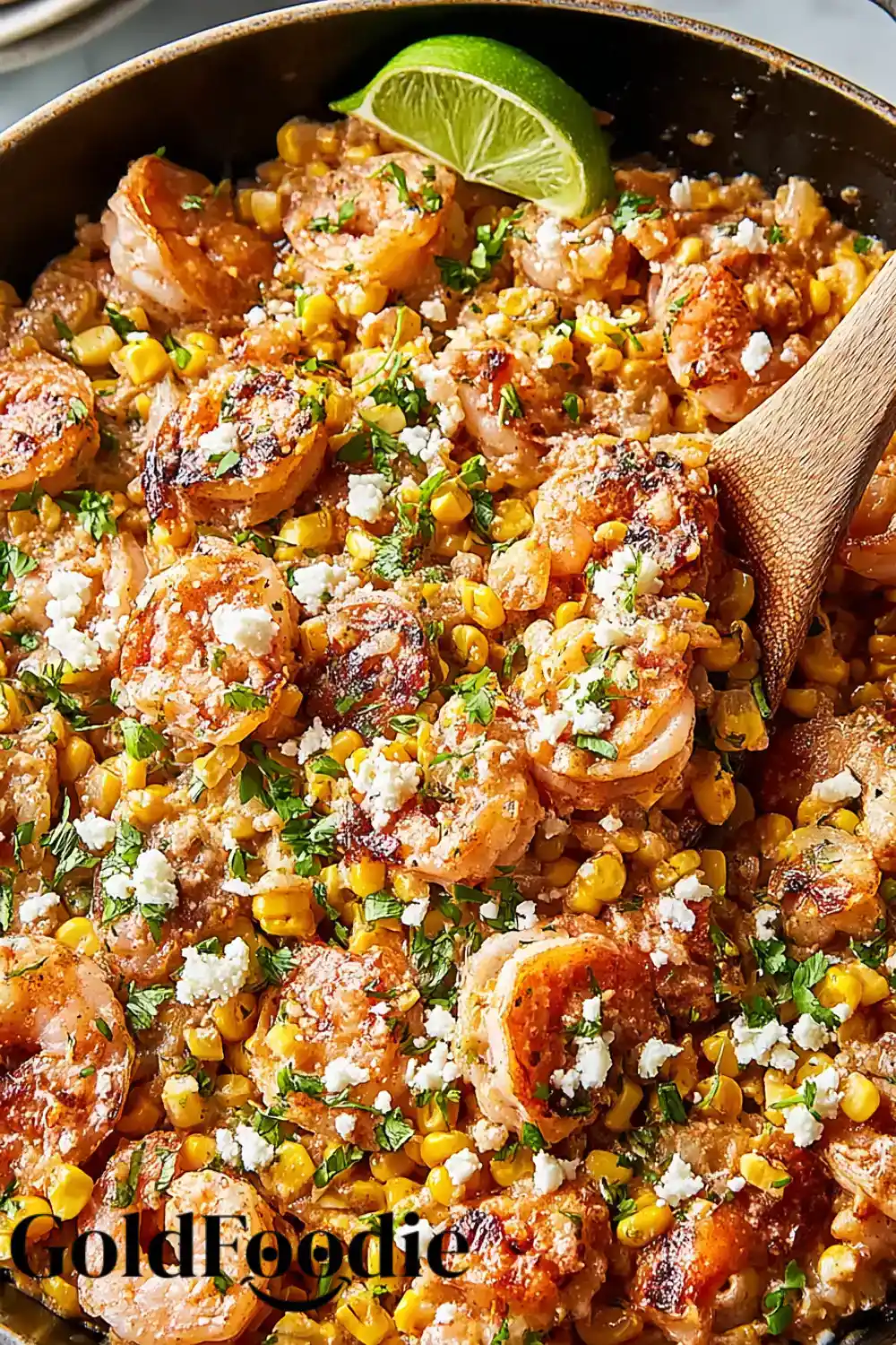 Street Corn Shrimp Tacos Mexican Street Corn and Shrimp mix served taco-style
