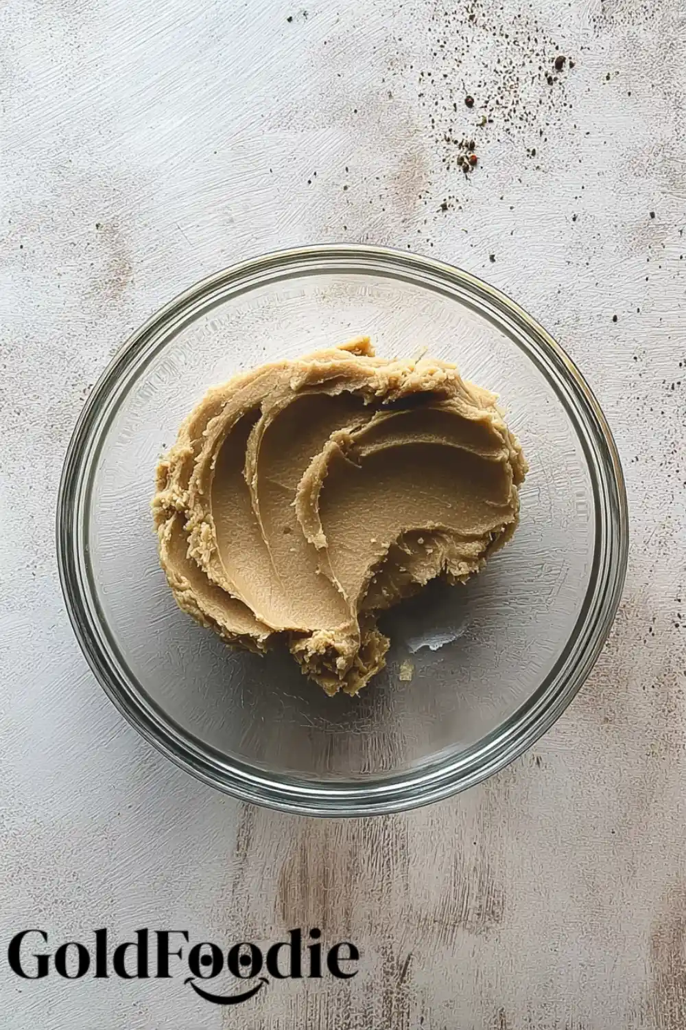 Buttery Shortbread Crust Dough buttery shortbread crust dough for the base of the salted caramel apple bars.