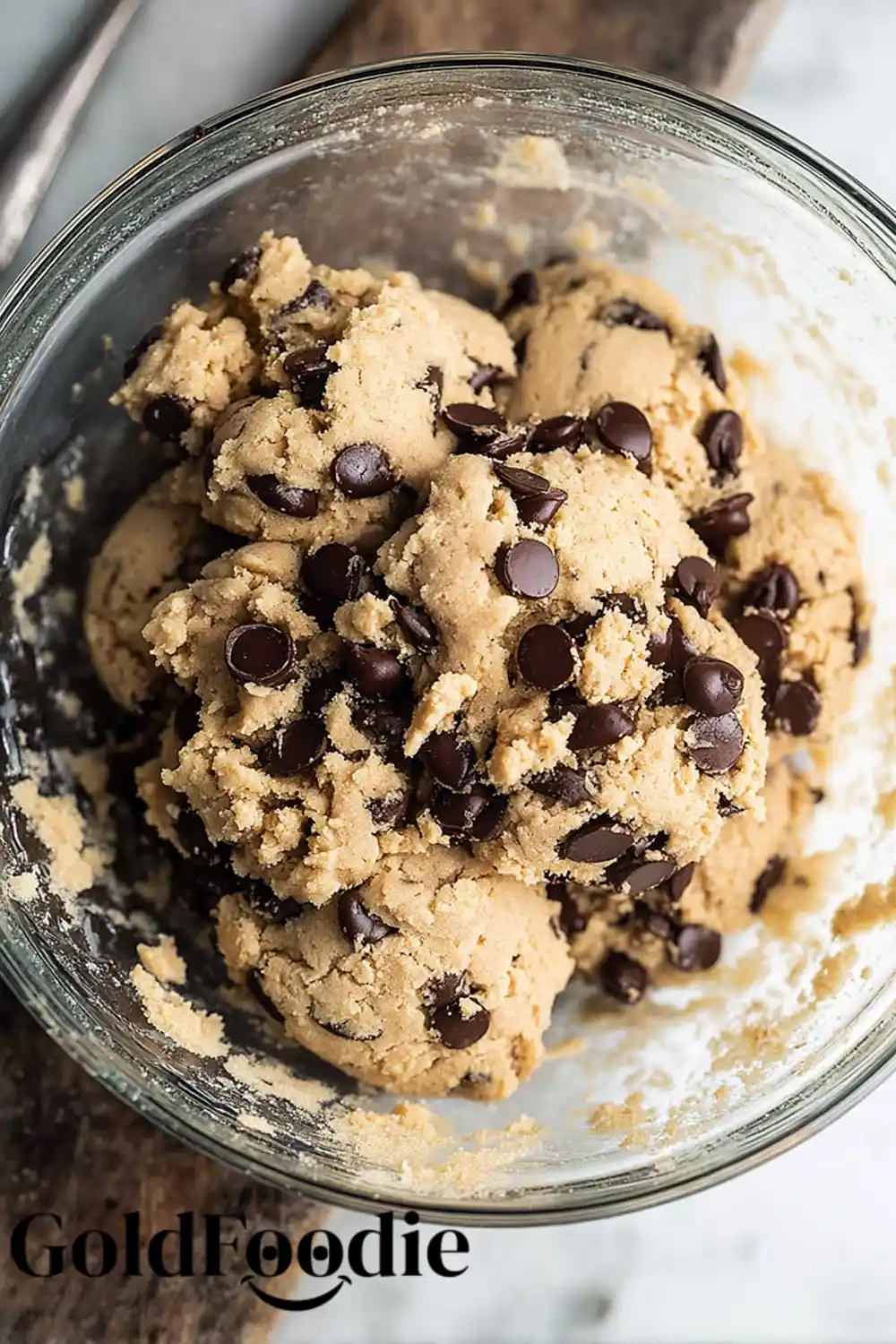 prepared raw chocolate chip cookies