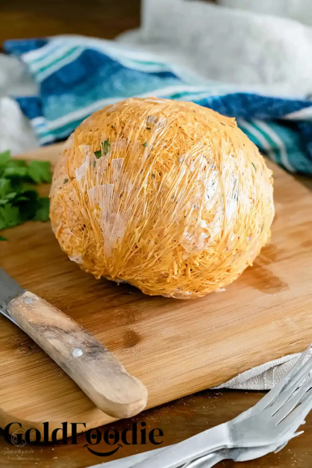 Chilling the Taco Cheese Ball Taco Cheese Ball