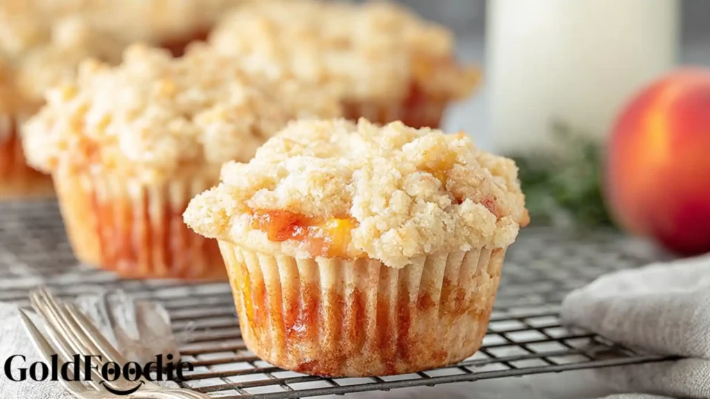 Peach Cobbler Muffins