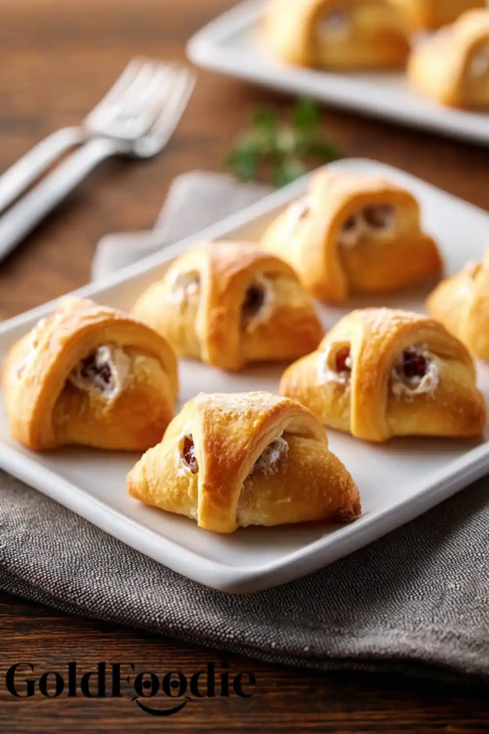Cranberry Cream Cheese Crescent Bites