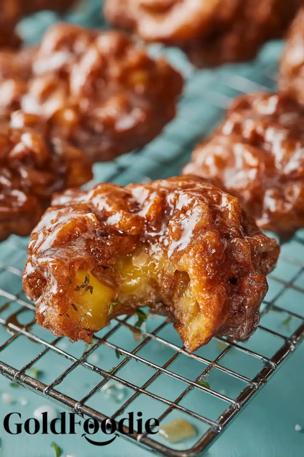 Glazed Apple Fritters 5 glazed apple fritter