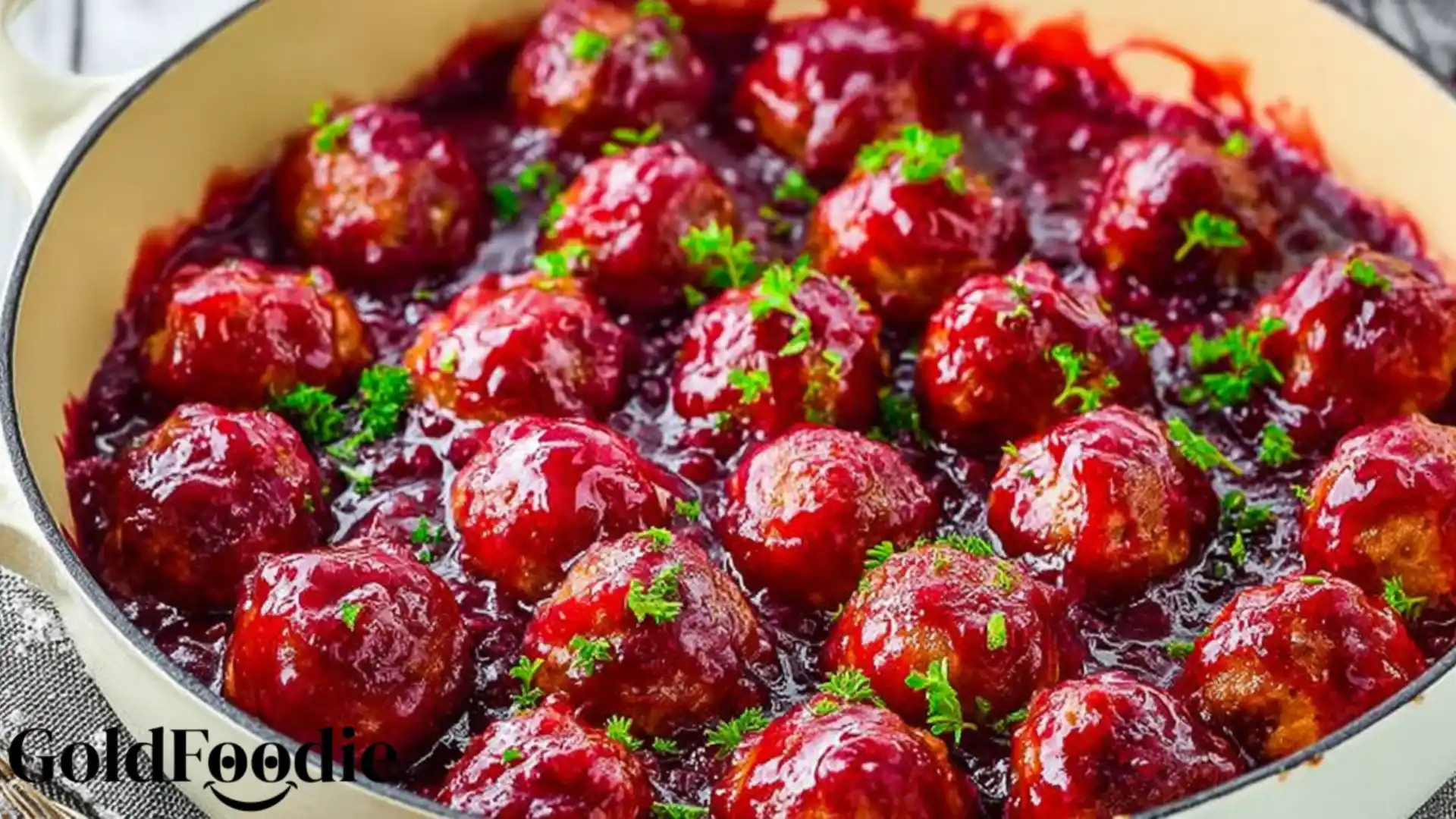 Quick Christmas Cranberry Meatballs