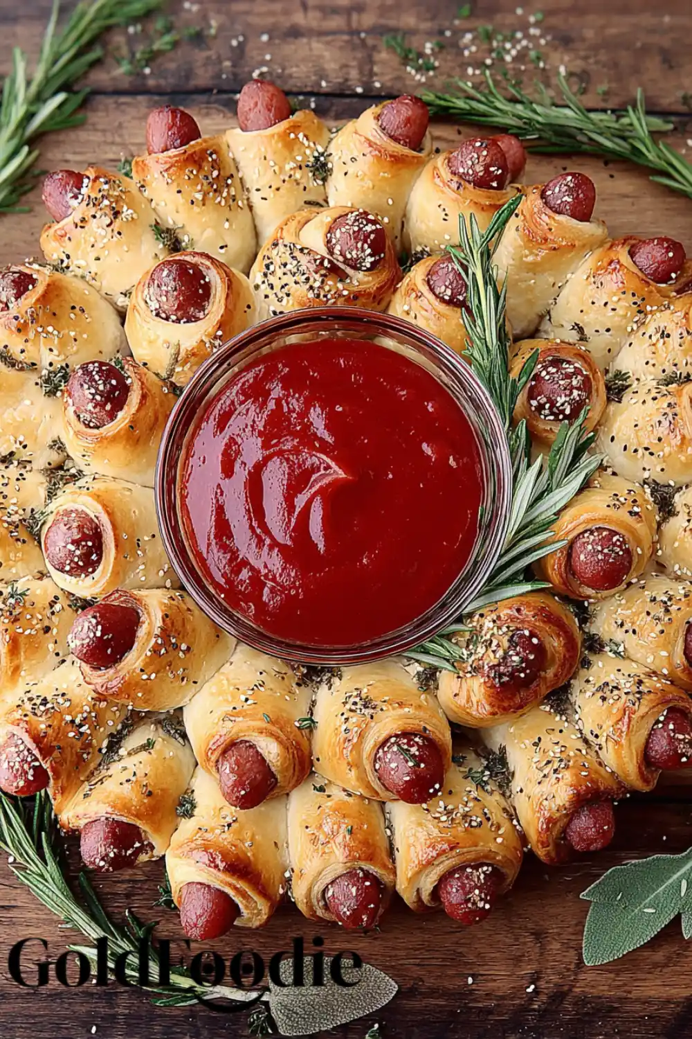 Pigs in a Blanket Wreath This Easy Holiday Recipe 5 Holiday Pigs in a Blanket Wreath