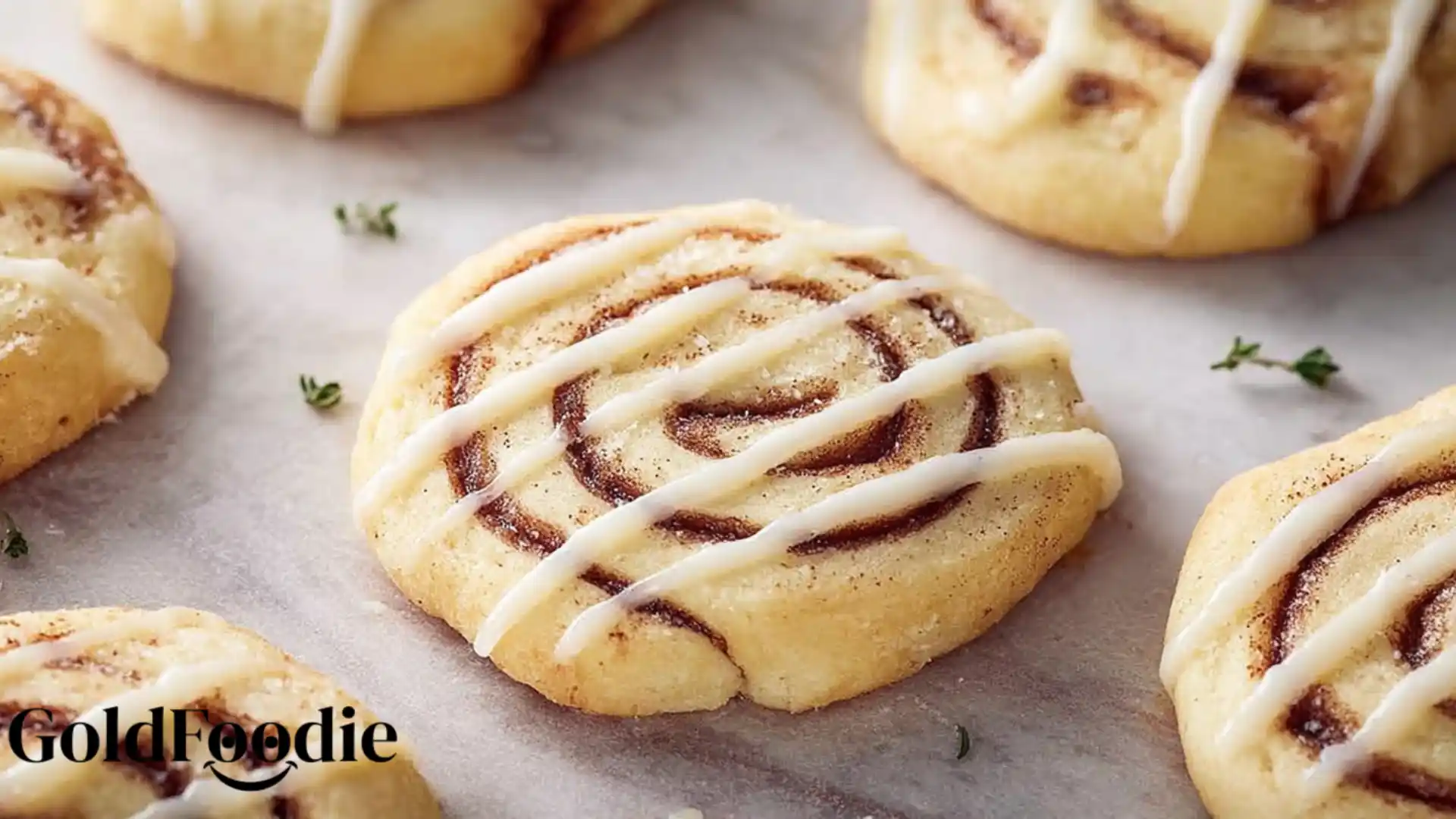 Irresistible Cinnamon Roll Cookies with Vanilla Glaze