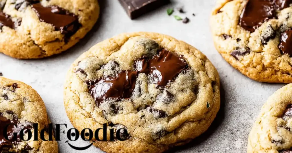 fresh gooey chocolate chip cookies