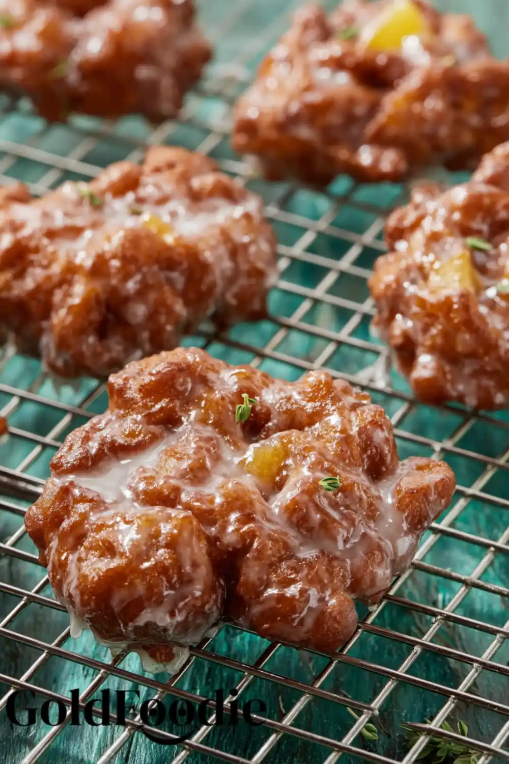Gooey Glazed Apple Fritter Bite Gooey Glazed Apple Fritter Bite