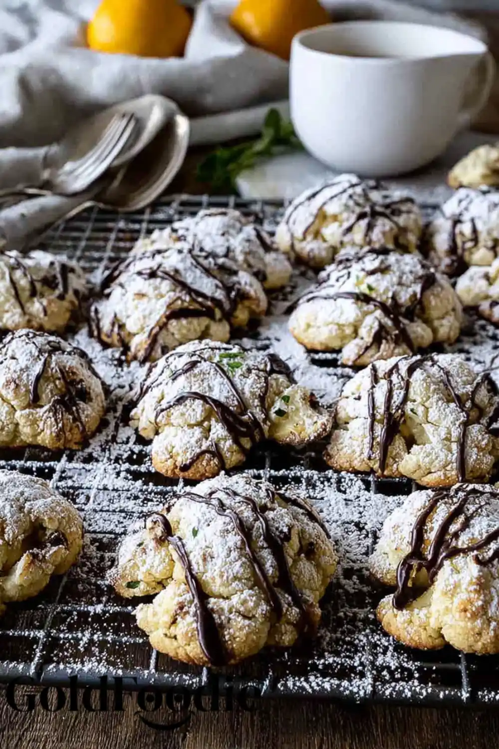 Plated Cannoli Cookies with Coffee Cannoli Cookies with Coffee