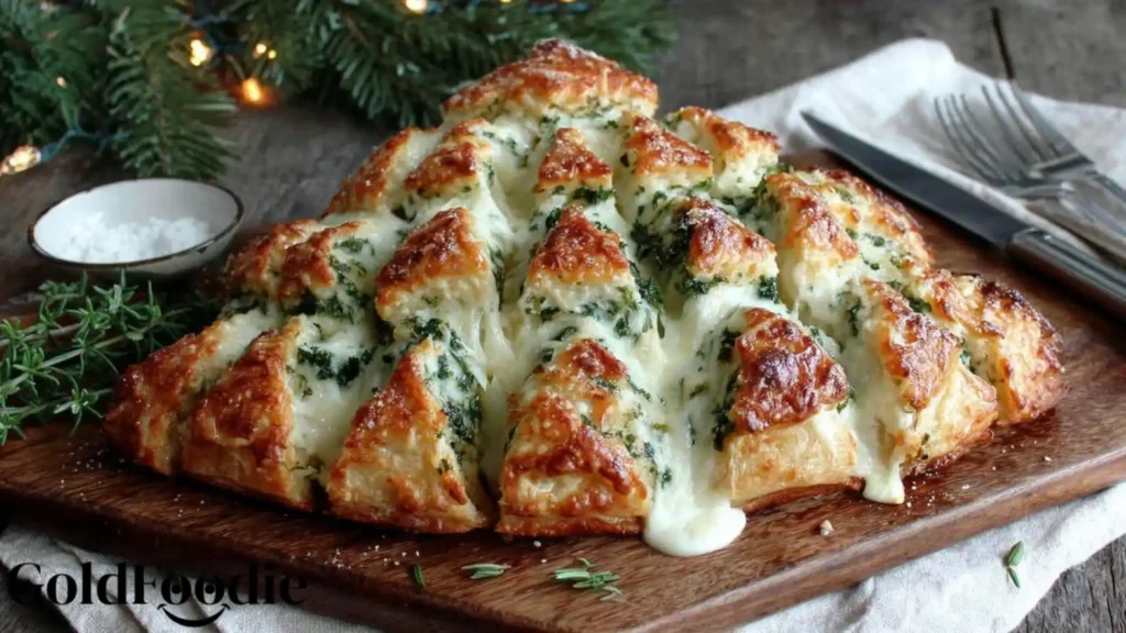 Cheesy Pull Apart Christmas Bread