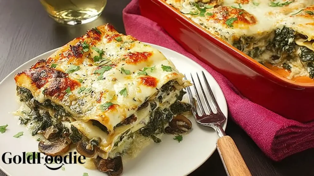 Ultra-Creamy Spinach and Mushroom Lasagna