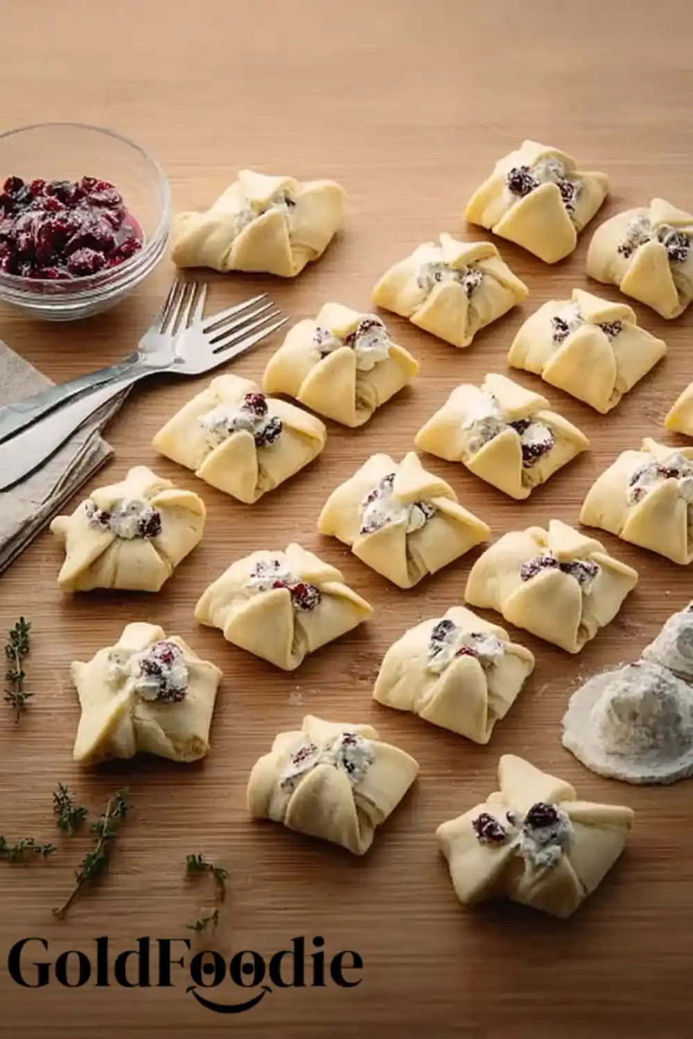 Unbaked Cranberry Cream Cheese Bites