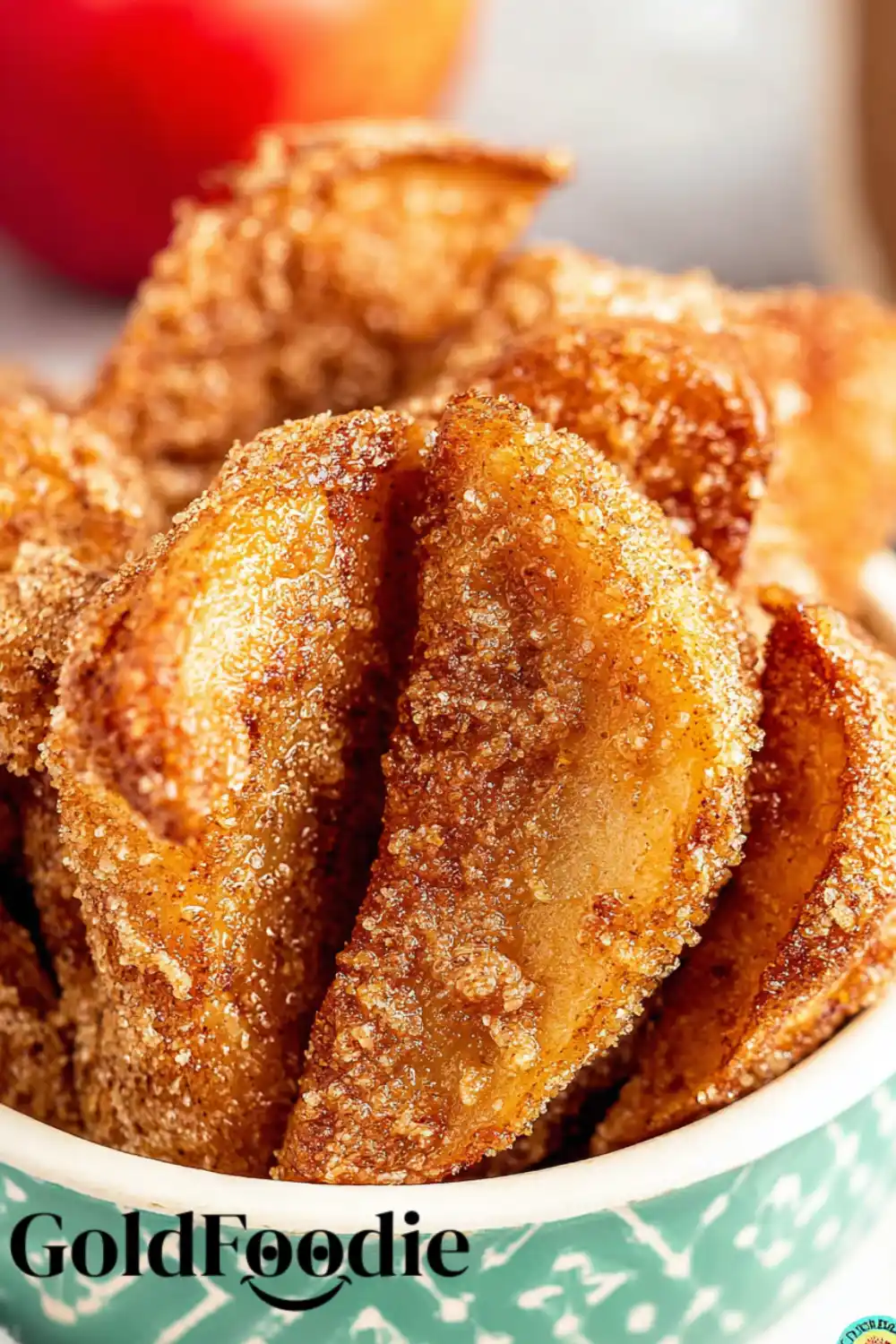 Apple Fries Coated in Cinnamon Sugar Apple Fries Coated in Cinnamon Sugar