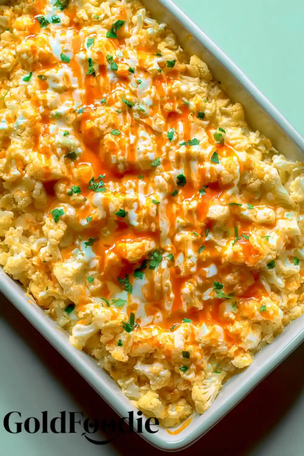 Creamy Buffalo Chicken Cauliflower Casserole 5 Baked Buffalo Chicken Cauliflower Casserole