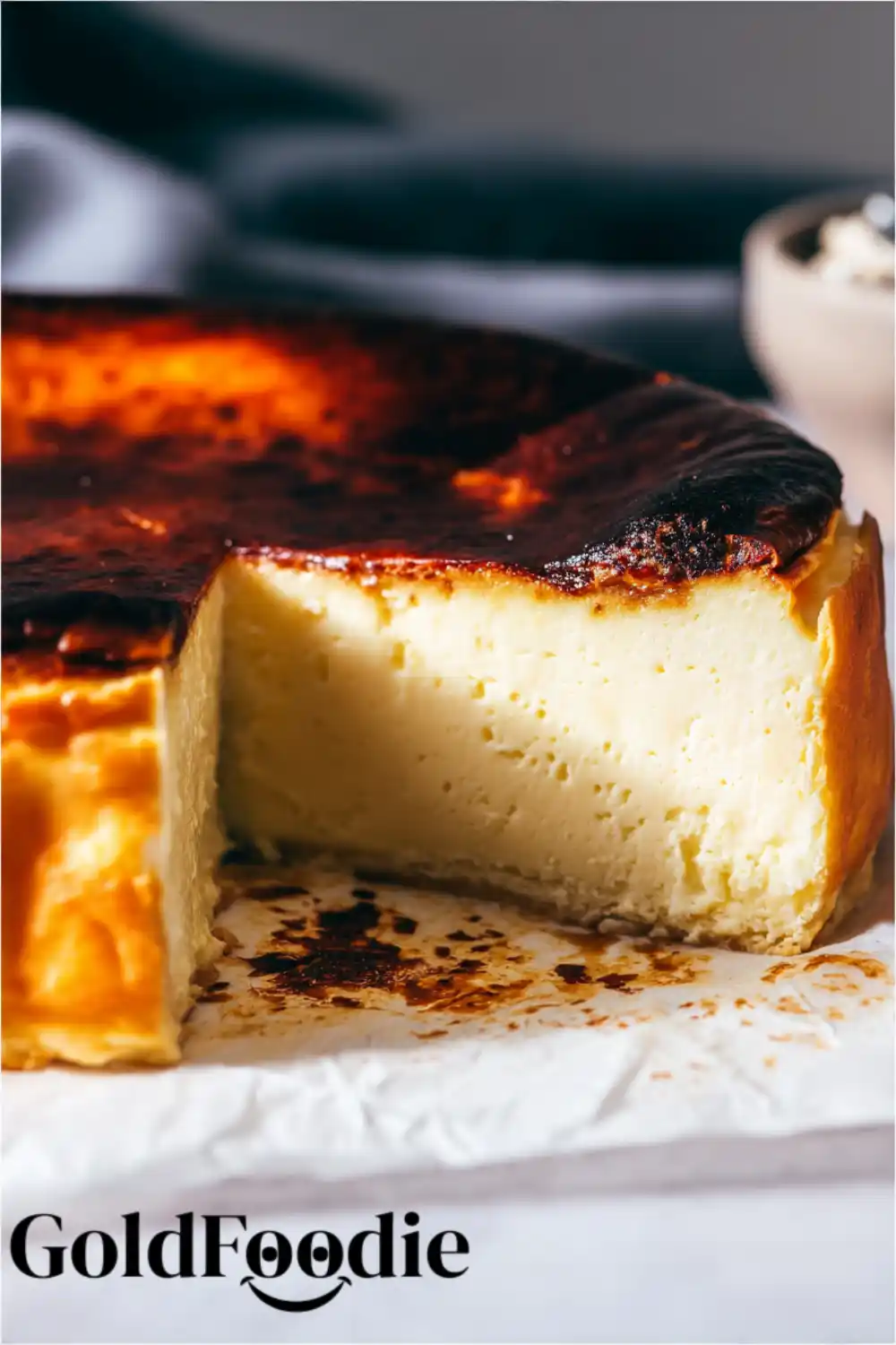 Burnt Basque Cheesecake Close Up