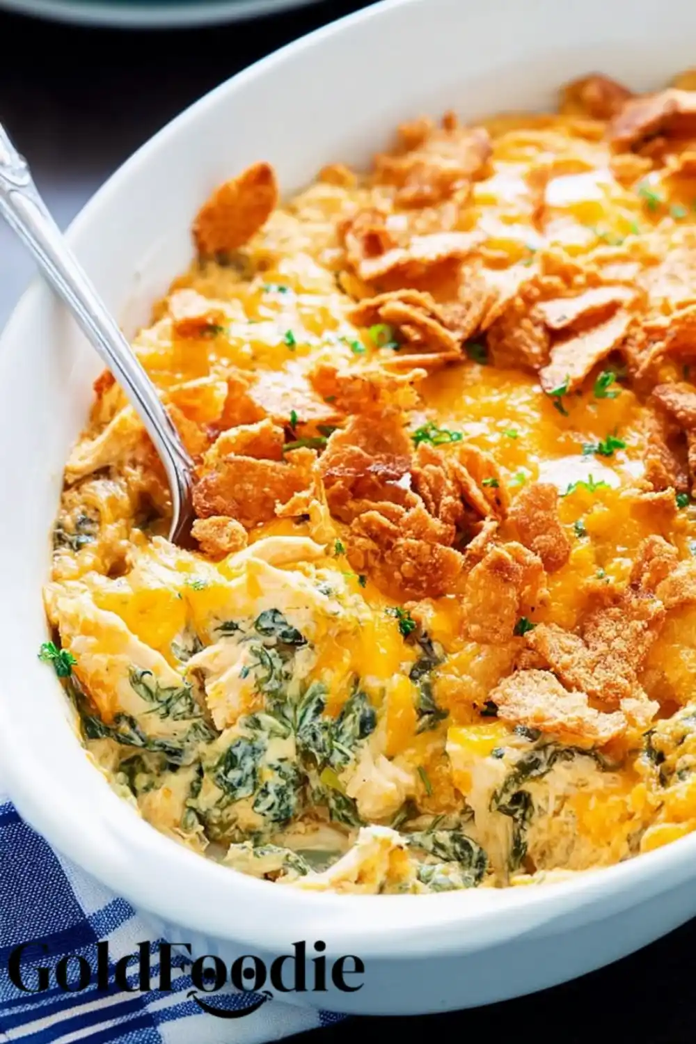 Cheesy Chicken and Spinach Casserole