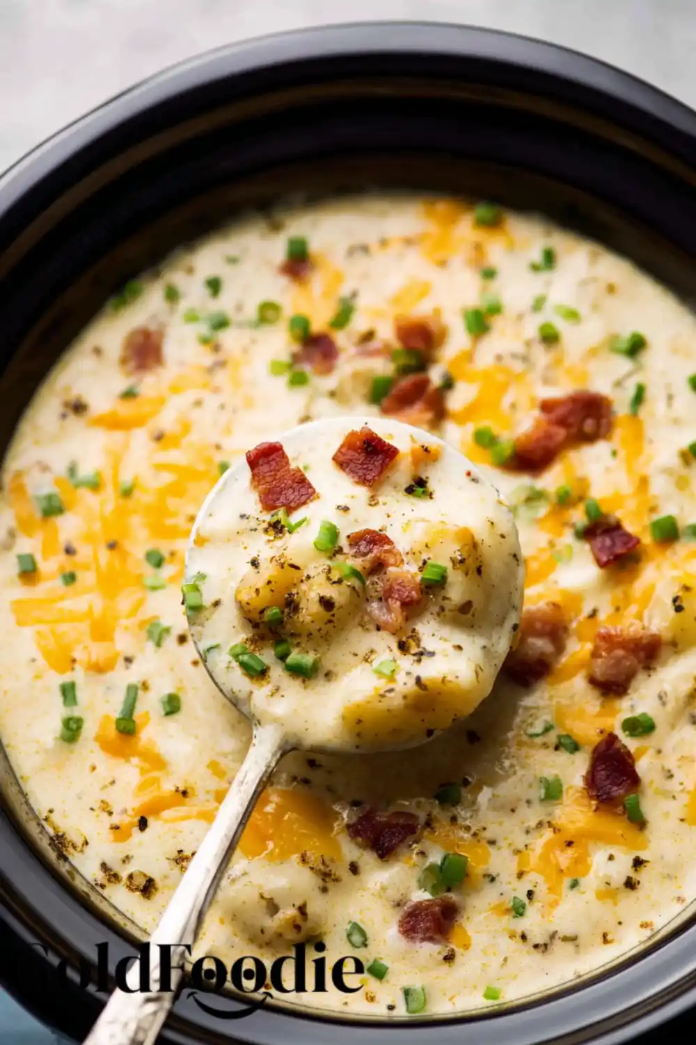 Cheesy Crock Pot Crack Potato Soup