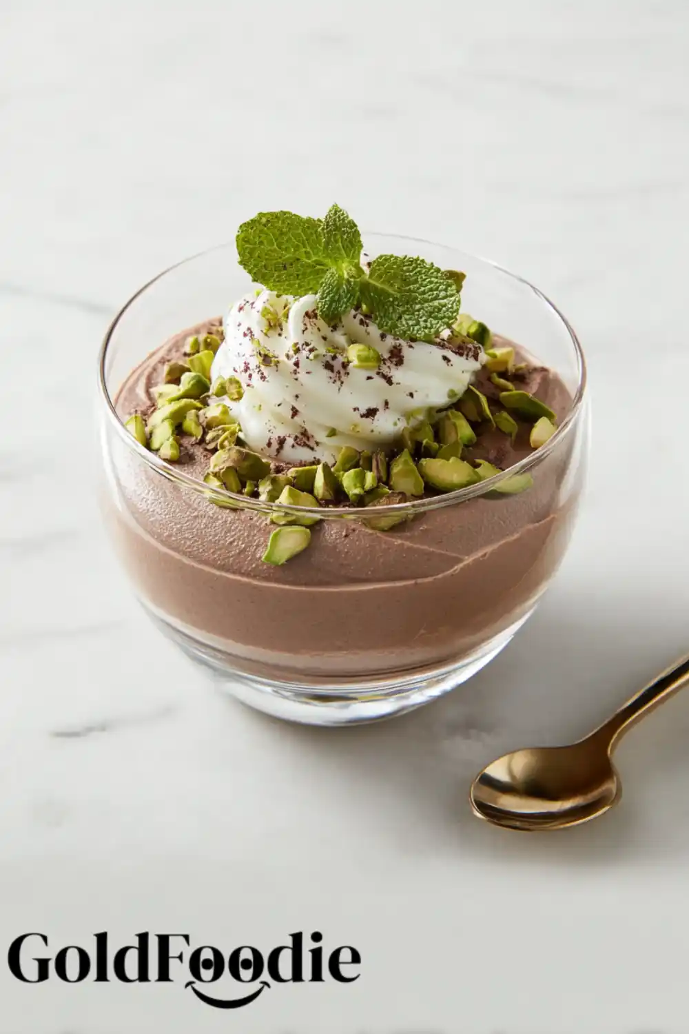 Classic Pistachio Mousse with Chocolate