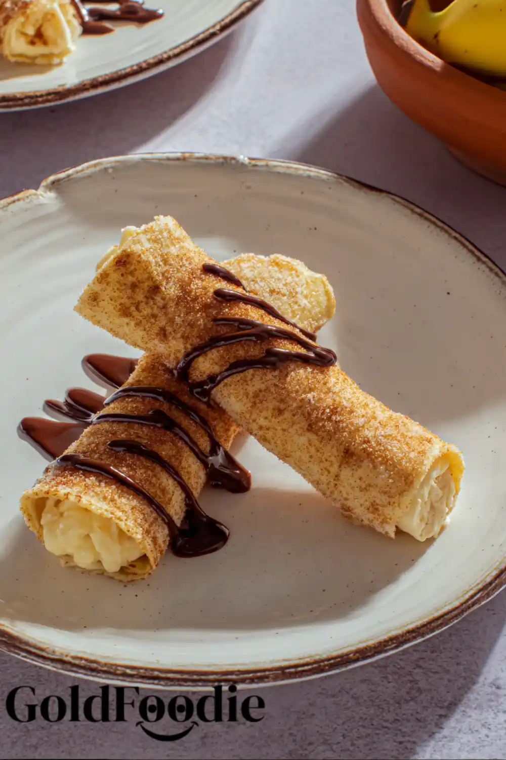 Close-up of Cinnamon Sugar Tortilla Rolls