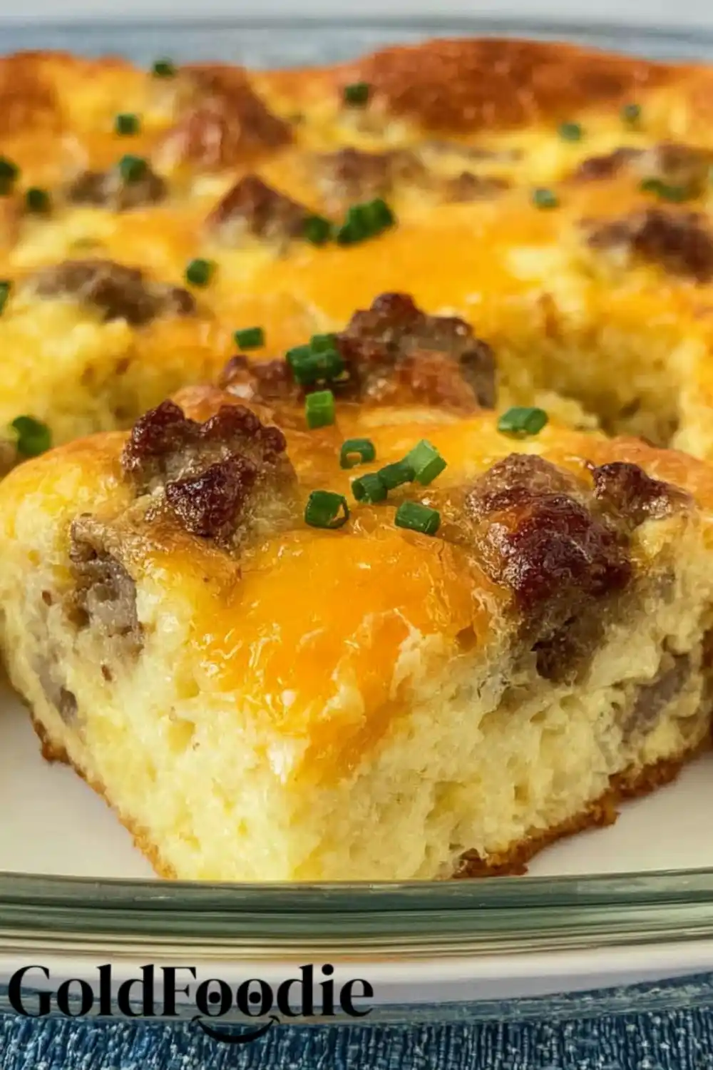 Easy Sausage and Egg Casserole Recipe 5 Close-up of Sausage and Egg Casserole Slice