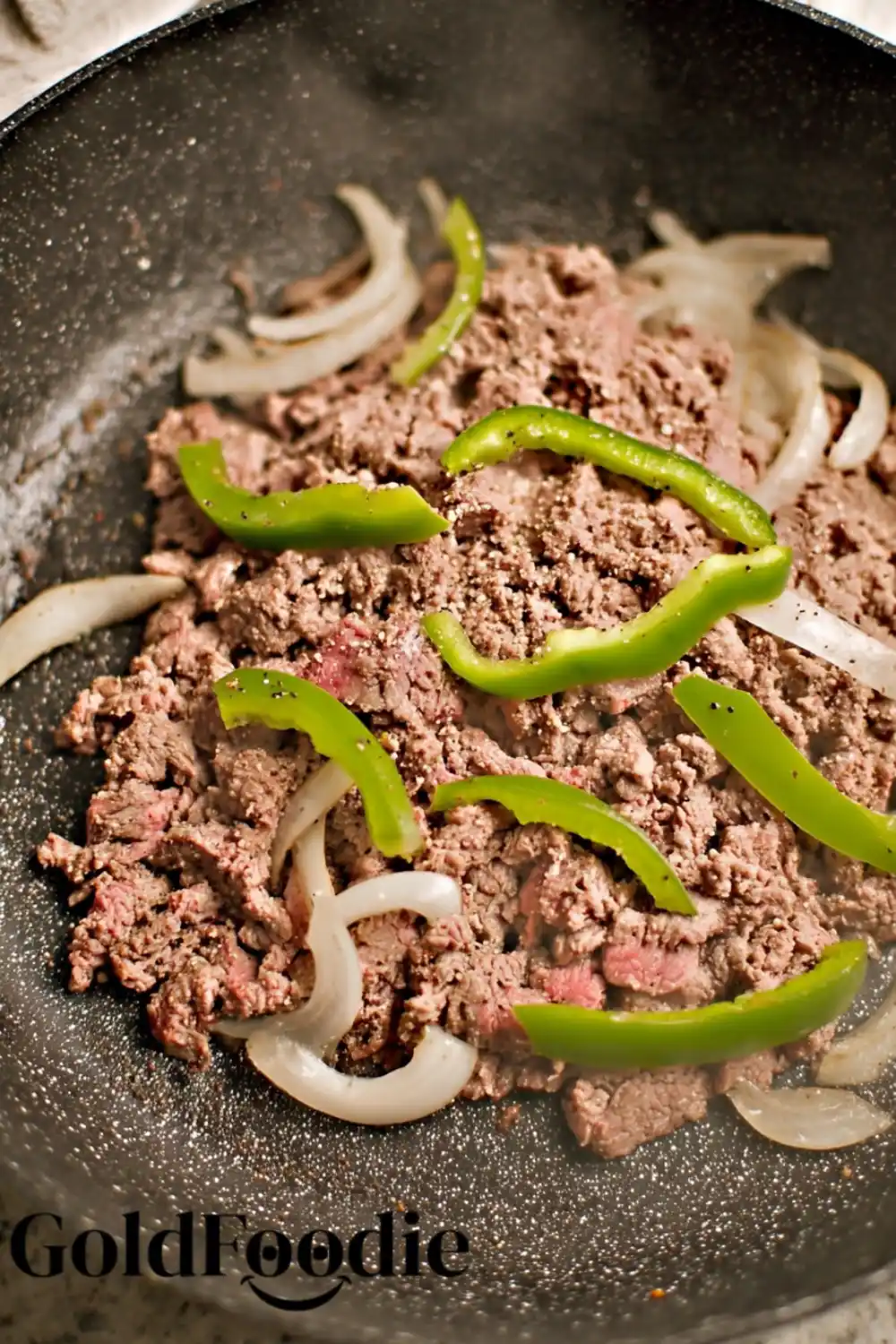 Cooking Beef and Pepper Filling