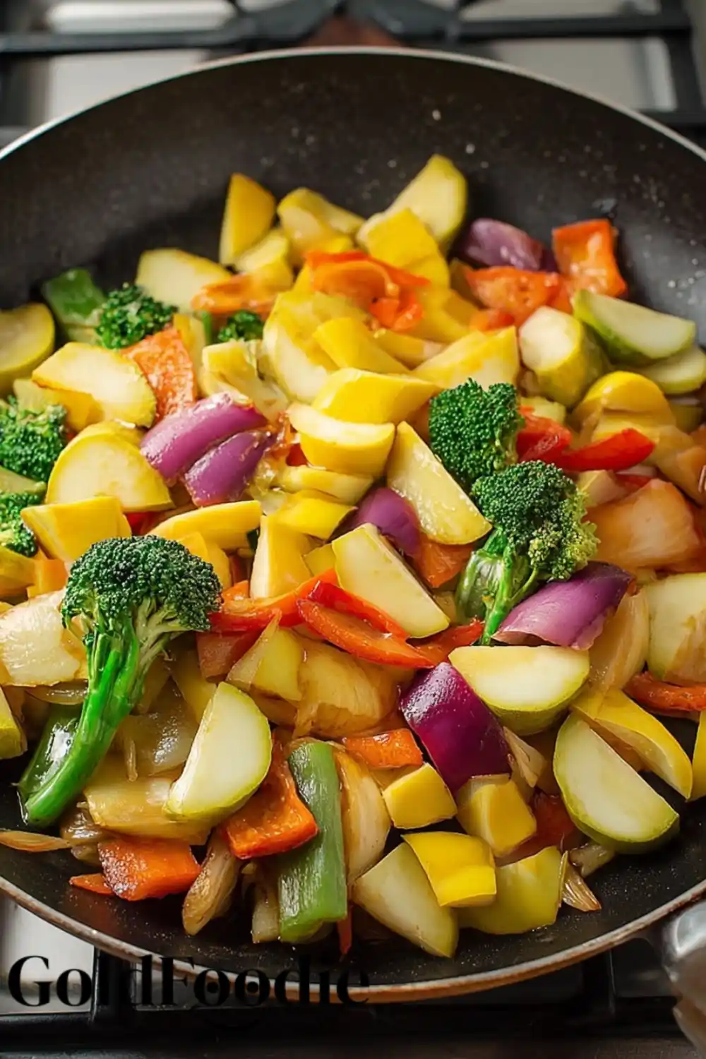 Cooking Vegetables in Pan Cooking Vegetables