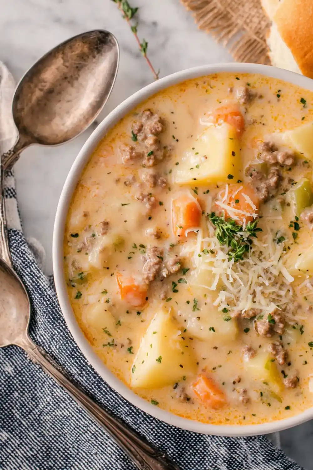 Creamy Cheeseburger Soup Recipe