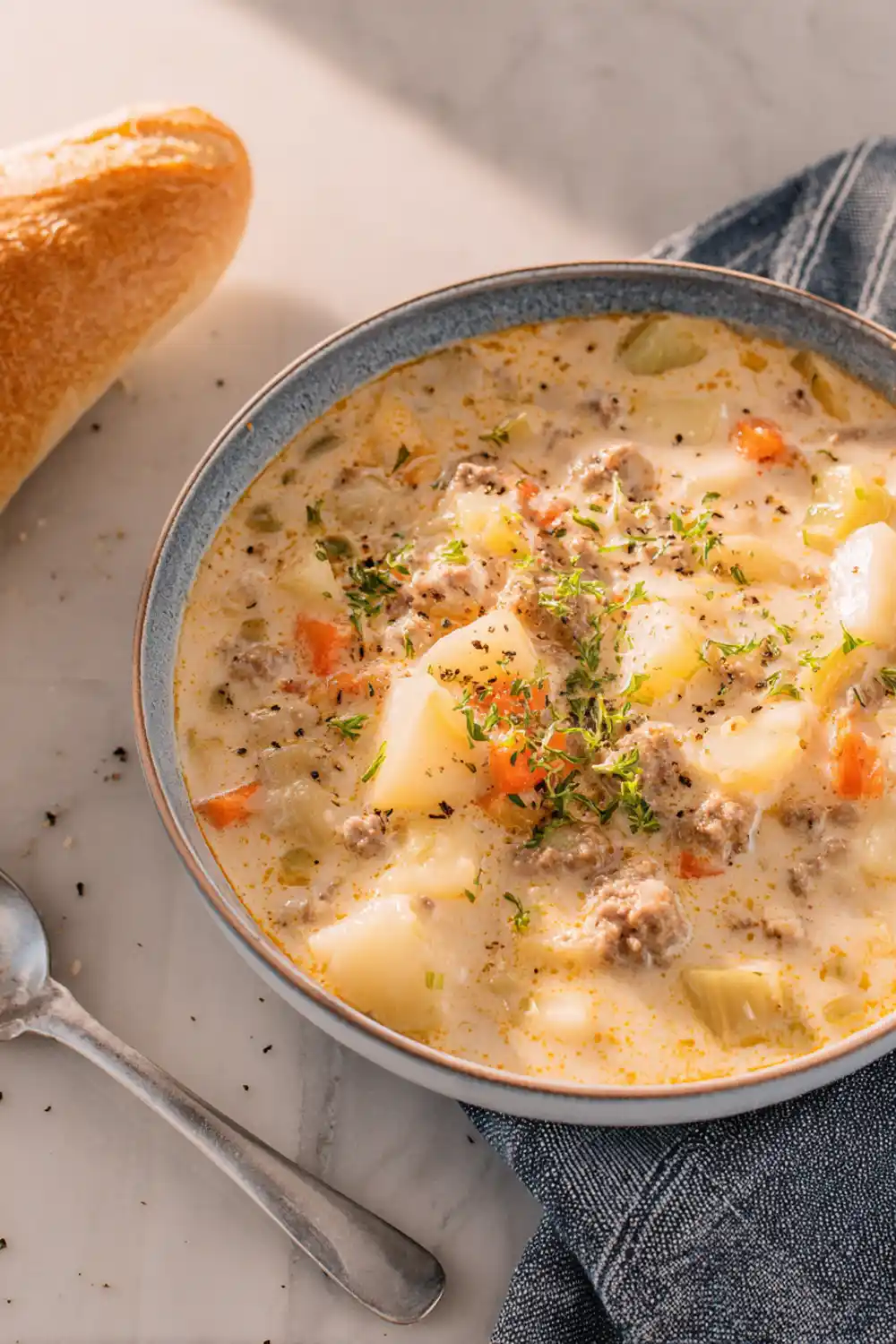 Creamy Cheeseburger Soup Recipe
