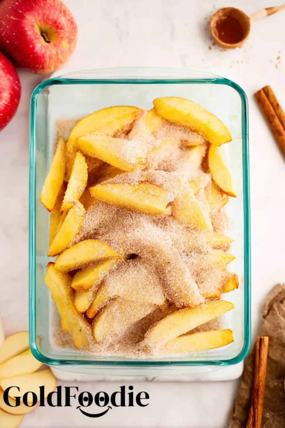 Dipping an Apple Fry in Glaze Dipping an Apple Fry in Glaze