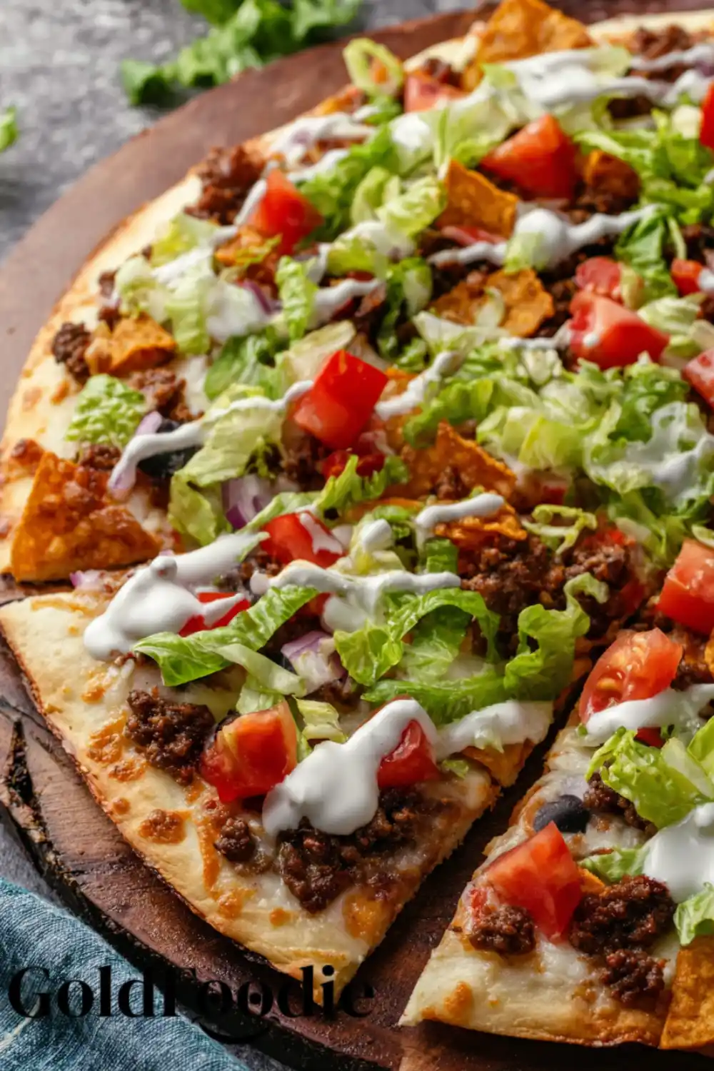 Ultimate Cool Ranch Taco Pizza Recipe 5 Dorito Crusted Cool Ranch Taco Pizza