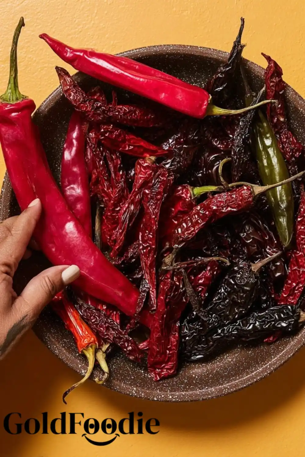 Dried and Fresh Chiles for Birria Paste
