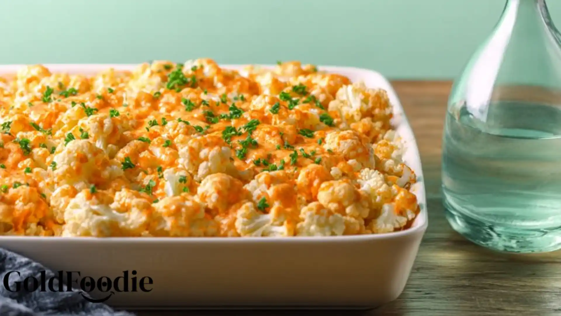 Creamy Buffalo Chicken Cauliflower Casserole