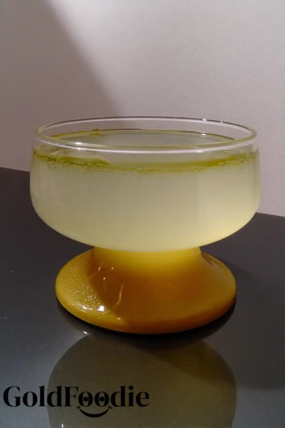 Elegant Green Tea Jelly in Glass Dessert Elegant Green Tea Jelly
