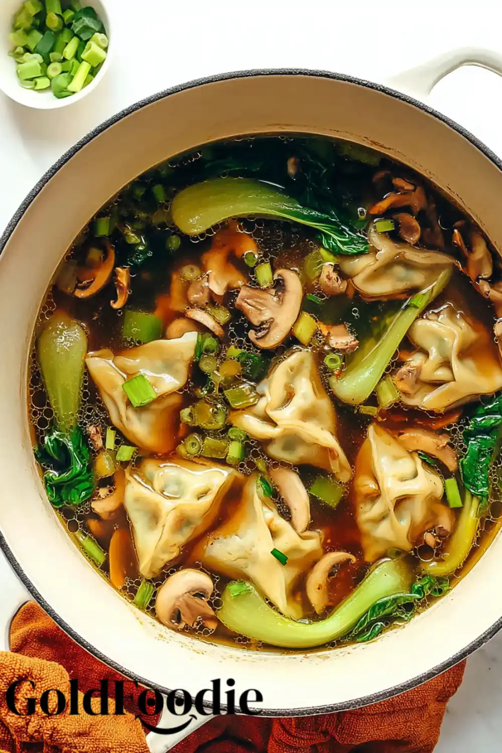 Finished Potsticker Soup