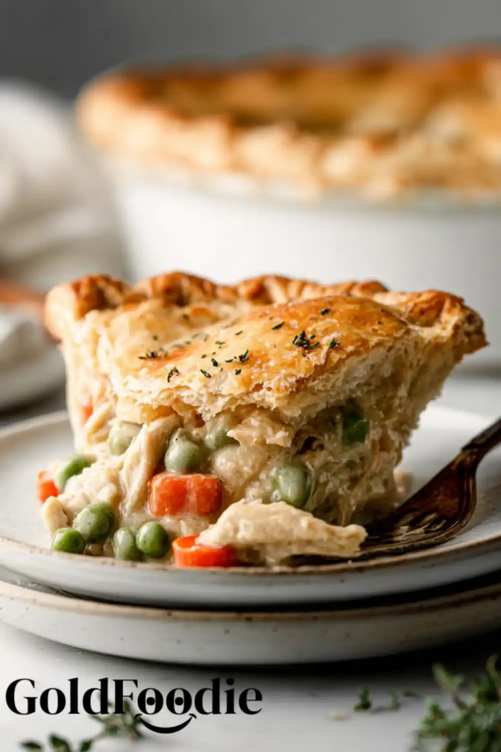 Flaky Homemade Double Crust Chicken Pot Pie