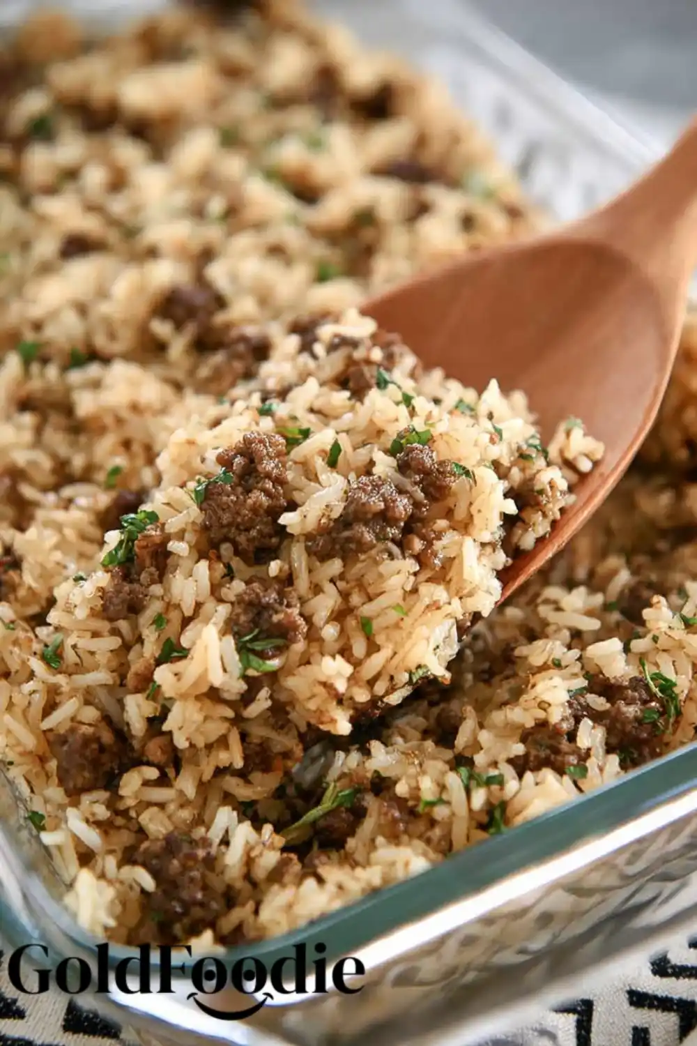 French Onion Ground Beef and Rice Casserole Spoonful French Onion Ground Beef and Rice Casserole