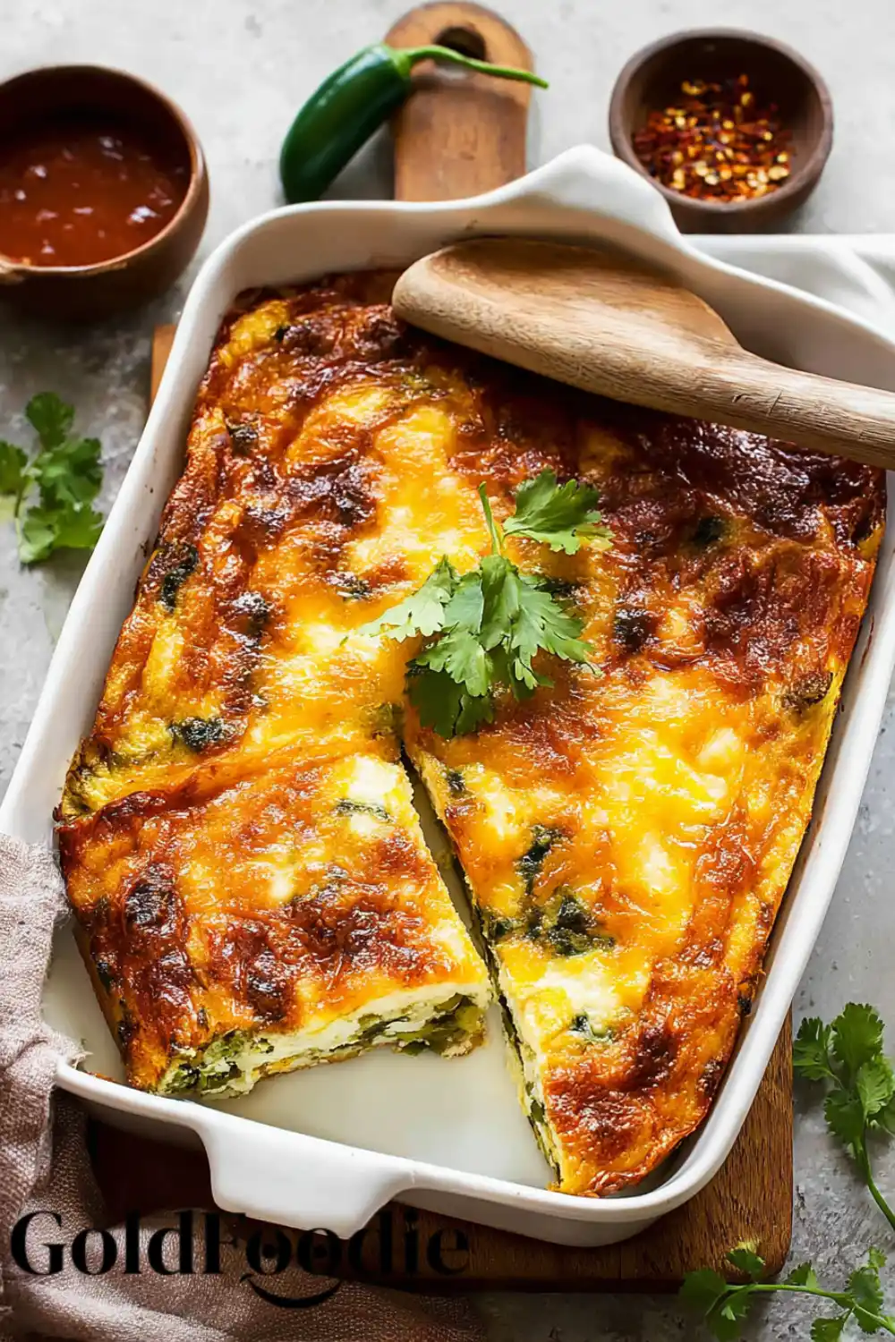 Freshly chile relleno casserole 