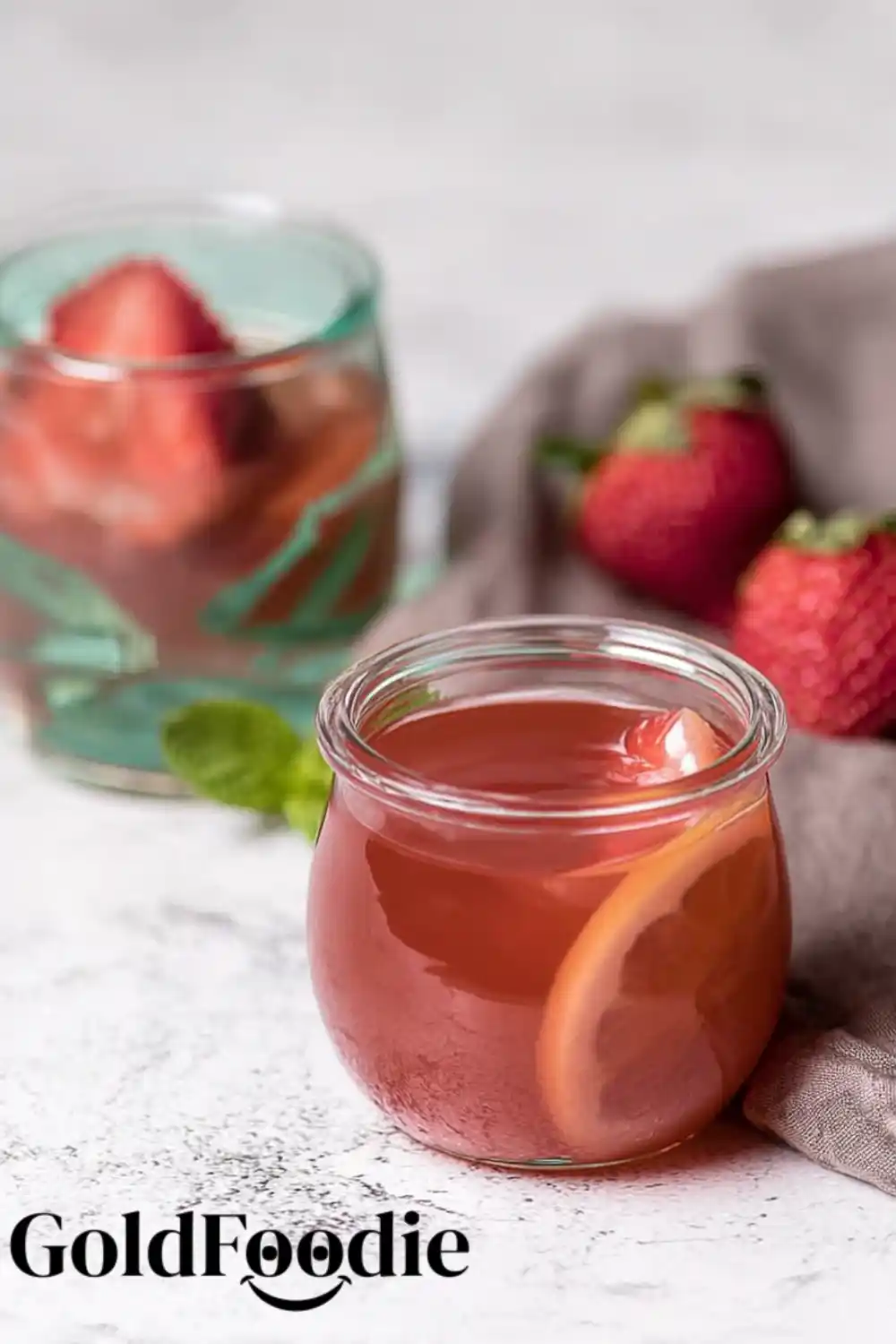 Fruit-Infused Gelatin Jar