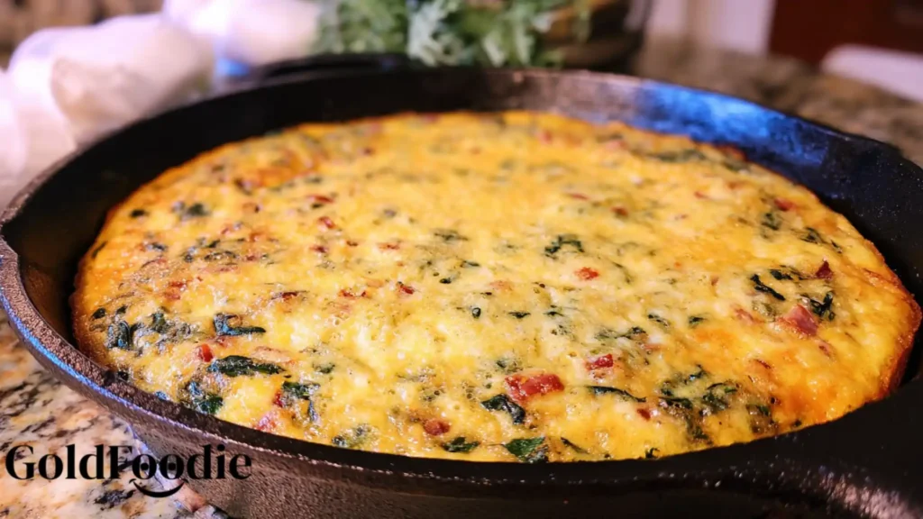 Gluten Free Cottage Cheese and Spinach Crustless Quiche