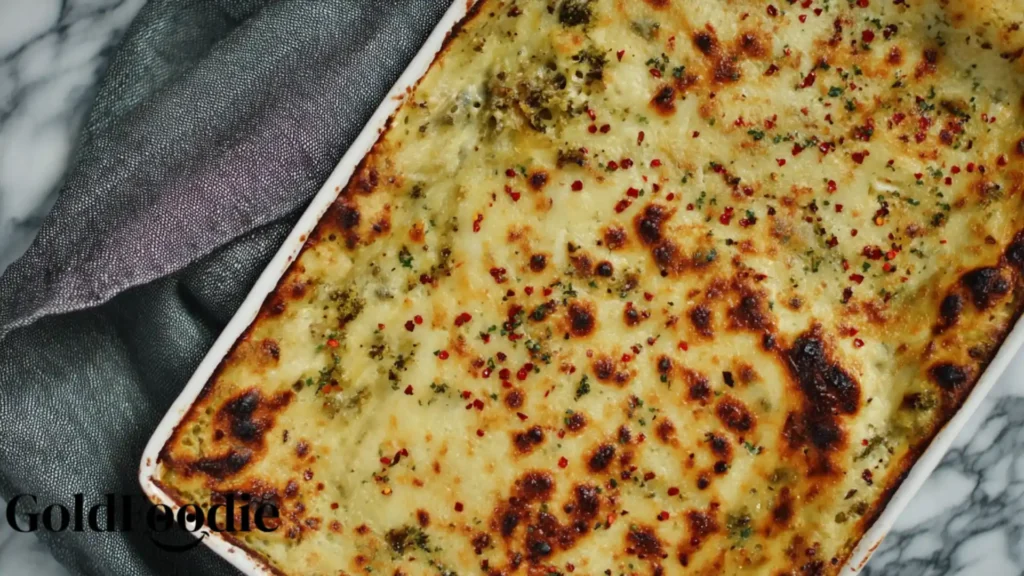 Golden Loaded Veggie White Lasagna