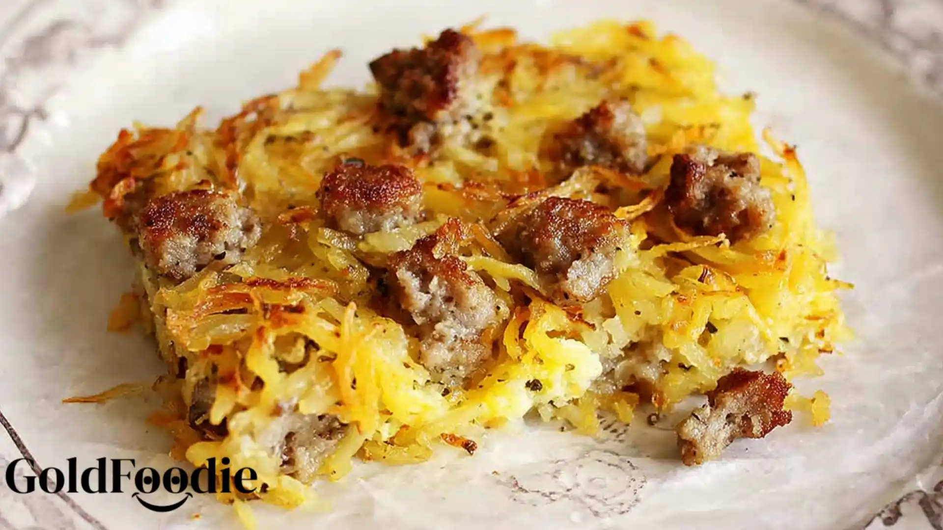 Sausage Hash Brown Breakfast Casserole